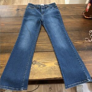 Crown & Ivy Medium Wash Flare Leg Denim Jeans